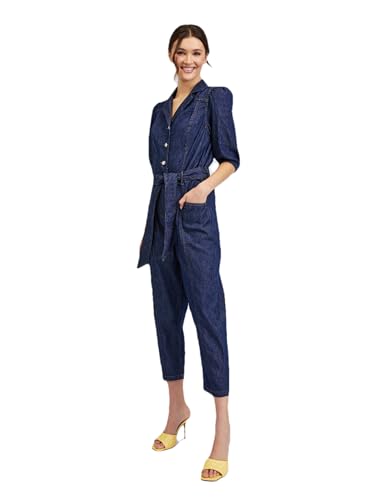 ORSAY Dunkelblauer Damen-Jumpsuit aus Denim Damen-Oberteile | Tops, T-Shirts und Blusen | Modische Oberbekleidung | Vielfältige Styles | Trendige Damenmode | Casual Outfits | Elegante Tops 38 von ORSAY