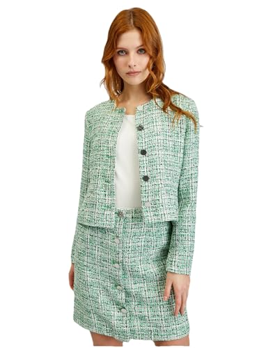 ORSAY Grün gemusterte Damenjacke Blazer für Damen | Perfekte Ergänzung für Business- und Freizeitlooks | Eleganz mit einem Blazer | Damenmode online | Stilvolle Jacken | Trendige Blazer | Büro von ORSAY