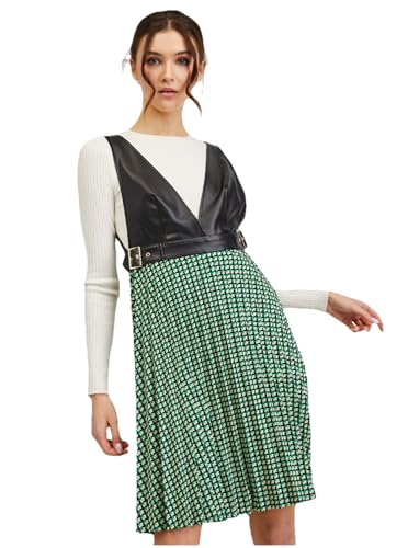 ORSAY Schwarz-grün gemustertes Damenkleid Sommerkleider | Leichte und luftige Looks | Trendige Sommermode | Stylische Damenkleidung | Moderne Kleider | Sommer-Trends | Vielseitige Kleiderkollektion L von ORSAY