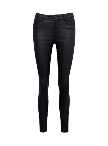 ORSAY Schwarze Damen Kunstlederhose Slim Fit Hosen für Damen | Stilvolle Damenhosen | Bequemer Modetrends | Vielseitige Kollektion | Business Casual | Moderne Schnitte 40 von ORSAY