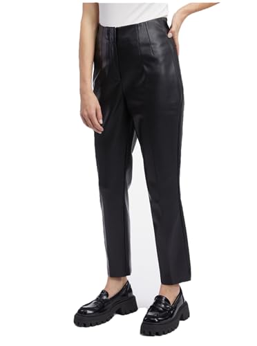 ORSAY Schwarze Damen Lederhose Slim Fit Hosen für Damen | Stilvolle Damenhosen | Bequemer Modetrends | Vielseitige Kollektion | Business Casual | Moderne Schnitte 34 von ORSAY