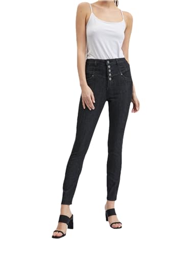 ORSAY Schwarze Skinny-Fit-Jeans für Damen Skinny Fit Damenjeans | Zeitlose Eleganz | Bequeme Passform | Stylische Jeans | Klassische Denim-Mode | Must-Have in jeder Garderobe | Vielseitige Jeans 38 von ORSAY