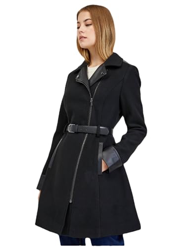 ORSAY Schwarzer Damen-Wintermantel mit Wolle Trendige Damenmäntel | Stilvolle Begleiter | Warme Wintermode | Modische Mäntel | Elegante Outerwear | Winterjacken | Klassische Mäntel S von ORSAY