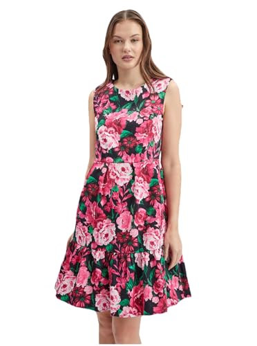 ORSAY Schwarzes und rosa geblümtes Damenkleid von ORSAY