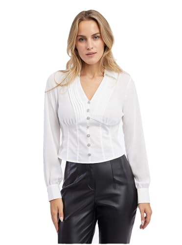 ORSAY Weiße Damenbluse Damen-Oberteile | Tops, T-Shirts und Blusen | Modische Oberbekleidung | Vielfältige Styles | Trendige Damenmode | Casual Outfits | Elegante Tops 40 von ORSAY