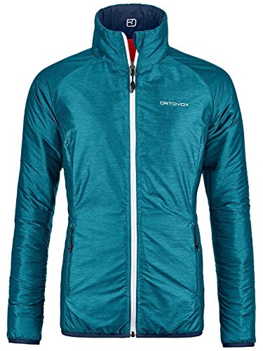 ORTOVOX Damen Swisswool Piz Bial W Jacke, Azul (Aqua Blend), M von ORTOVOX