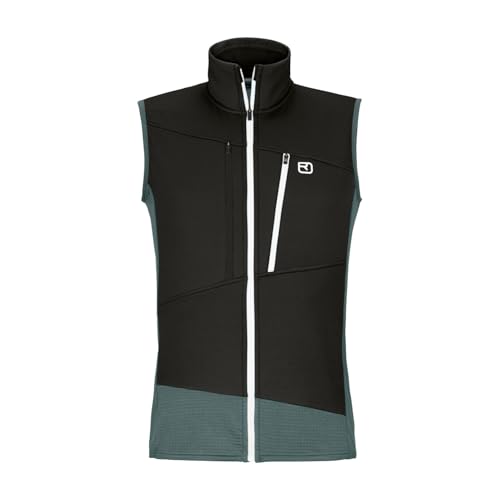 ORTOVOX FLEECE GRID VEST M - Leichte, technische Fleece-Weste für Alpintouren - GRAU - HERREN - L von ORTOVOX