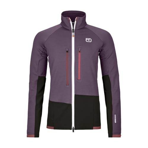 ORTOVOX FLEECE RIB JACKET W - Robuste, technische Kletter-Fleecejacke für Tage am Fels - VIOLETT - DAMEN - M von ORTOVOX