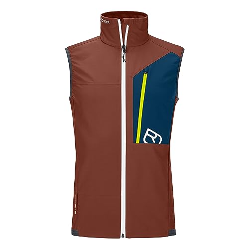 ORTOVOX Herren Berrino Vest Weste, Ton/Orange, M von ORTOVOX