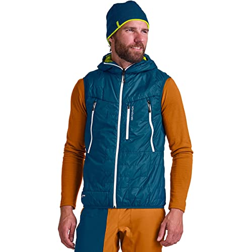 ORTOVOX Herren Swisswool Piz Boè Vest Weste, Petrolblau, M von ORTOVOX