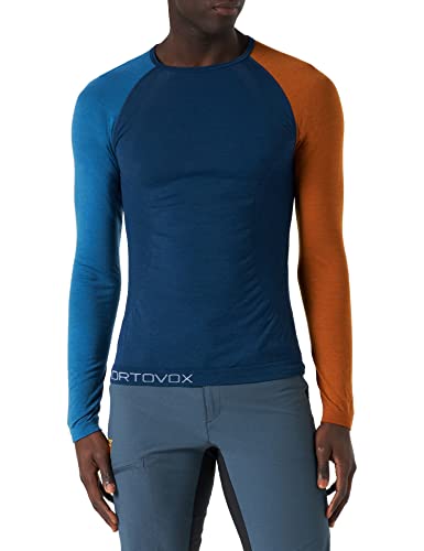 Ortovox Herren 120 Comp Light Long Sleeve Langarmshirt, blau (Petrol Blue), L von ORTOVOX