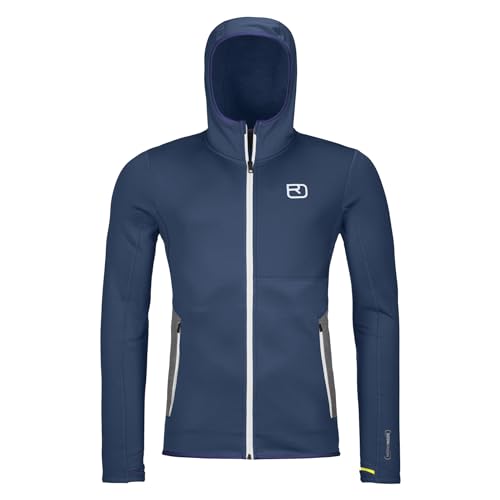 Ortovox Herren Fleece Hoody I Merino Fleece, isolierte Jacke für Skitouren, Freeride & Backcountry Sport, Deep Ocean, Large Ortovox Herren Fleece Hoody I Merino Fleece, isolierte Jacke für Skitouren, Freeride & Backcountry Sport, Deep Ocean, Large von ORTOVOX