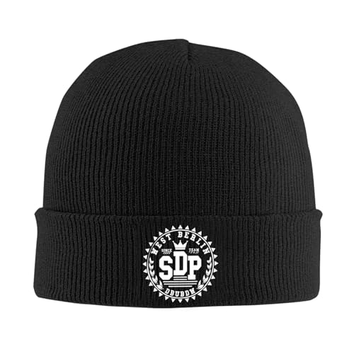 ORURYRTW Hut Warm Unisex SDP Band Strickhut Mütze Herbst Winter Hut Warm Acryl Casual Pop Song Musik Sänger Kappe für Männer Frauen Geschenke von ORURYRTW