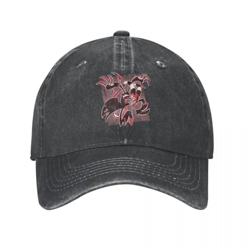ORURYRTW Hut warm Unisex Annehmen Ist Gut Baseballmützen Distressed Denim Helluva Anime Kopfbedeckung für Männer Frauen Ganzjährig Verstellbare Passform Caps Hut von ORURYRTW