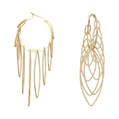 Ohrringe aus Silber, Gold, Multi Oval von ORUS BIJOUX