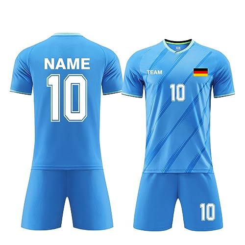 ORYG Erwachsene Personalisierte Fußballtrikots Mit Namen Nummer Team Fussballtrikot Jungs Fußball Trikot Kinder Set von ORYG