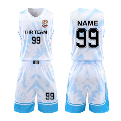 ORYG Personalisierte Kinder Basketball Trikots Personalisierte Erwachsene Basketball Trikots Bedruckt mit Ihrem Namen Nummer Logo Team Name von ORYG