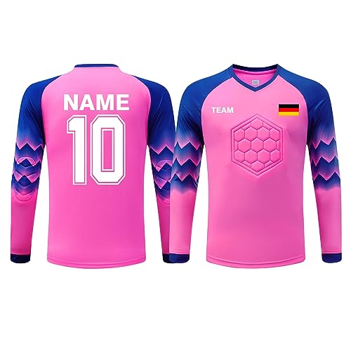 ORYG Torwarttrikot Kinder Herren Personalisierte Torwarttrikots Kit Torwart Trikots für Kinder mit Name Team Logo von ORYG