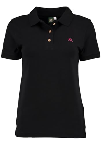 OS Trachten Damen Poloshirt Kurzarm Shirt Trachtenshirt mit Polokragen Laukas, Größe:L, Farbe:schwarz OS Trachten Damen Poloshirt Kurzarm Shirt Trachtenshirt mit Polokragen Laukas, Größe:L, Farbe:schwarz von OS Trachten