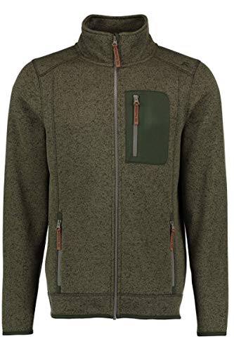 OS Trachten Fleecejacke Herren - GAJUS - Mittelgrau, Oliv von OS Trachten