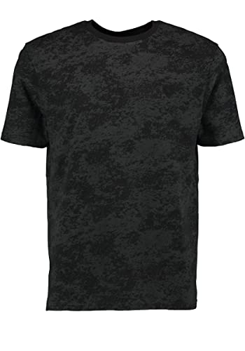 OS Trachten Herren T-Shirt Kurzarm Jagdshirt mit Rundhalsausschnitt Turwe, Größe:6XL, Farbe:schwarz von OS Trachten