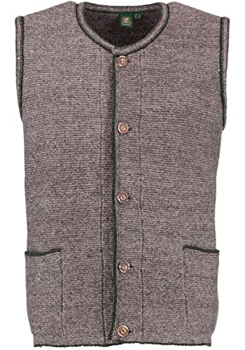 OS Trachten Herren Weste Strickweste Trachtenweste mit Rundhalsausschnitt Ormeya, Größe:52, Farbe:dunkelbraun OS Trachten Herren Weste Strickweste Trachtenweste mit Rundhalsausschnitt Ormeya, Größe:52, Farbe:dunkelbraun von OS Trachten