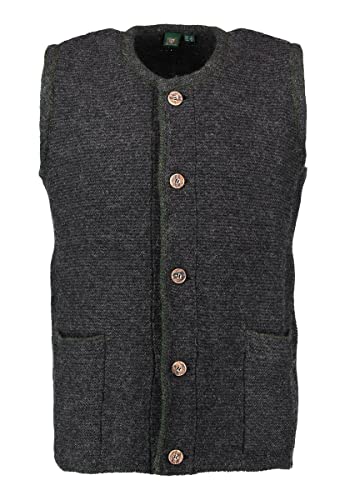 OS Trachten Herren Weste Strickweste Trachtenweste mit Rundhalsausschnitt Ormeya, Größe:54, Farbe:anthrazit OS Trachten Herren Weste Strickweste Trachtenweste mit Rundhalsausschnitt Ormeya, Größe:54, Farbe:anthrazit von OS Trachten