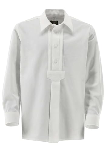 OS Trachten Kinder Hemd Jungen Langarm Trachtenhemd mit Liegekragen Jolea, Größe:86/92, Farbe:weiß von OS Trachten