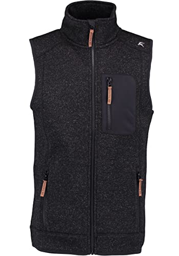 OS Trachten Orbis Herren Weste Strick-/Fleeceweste Freizeitweste mit Stehkragen Klesi, Größe:M, Farbe:anthrazit von OS Trachten