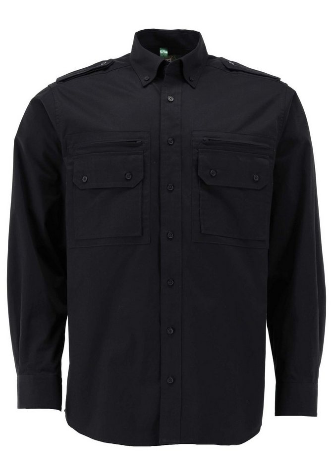 OS Trachten Outdoorhemd Egapey Herren Langarmhemd mit 2 Pattentaschen und Reißverschlusstaschen von OS Trachten