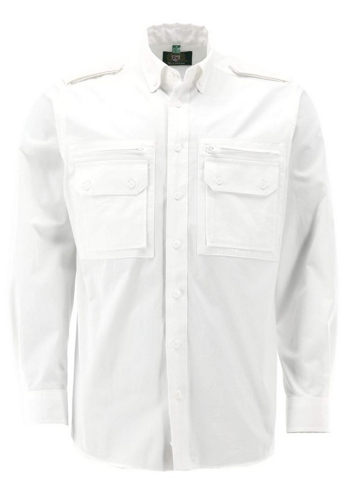 OS Trachten Outdoorhemd Egapey Herren Langarmhemd mit 2 Pattentaschen und Reißverschlusstaschen von OS Trachten