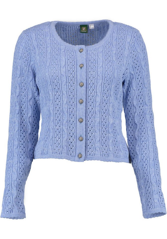 OS Trachten Strickjacke Igaza Trachtenjacke mit Zopfmuster von OS Trachten