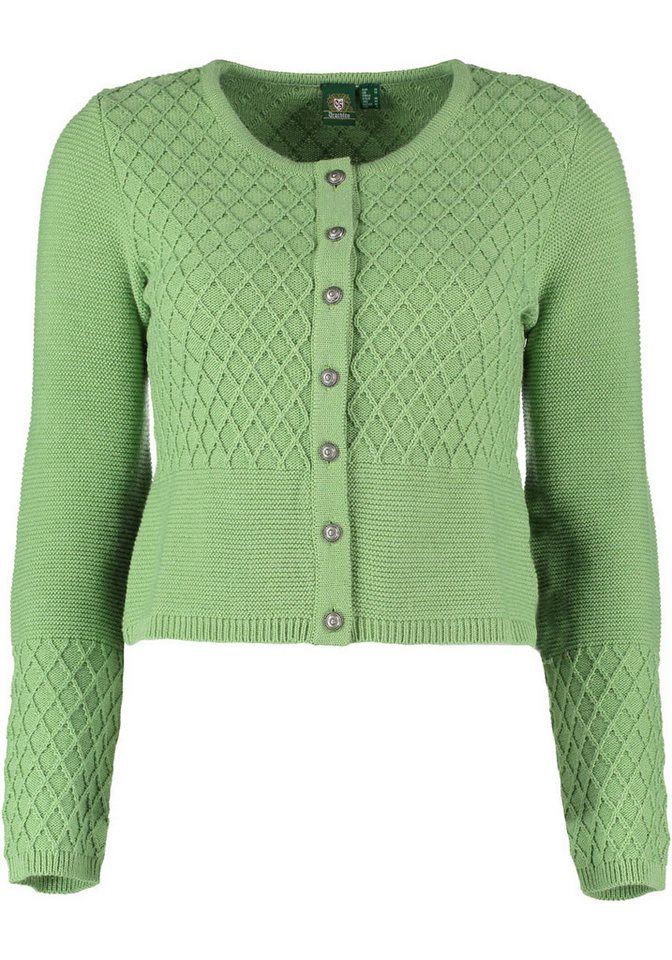 OS Trachten Strickjacke Swoyar Trachtenjacke mit Rautenmuster von OS Trachten