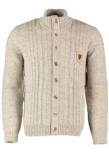 OS Trachten Strickjacke mit Rundhalsausschnitt Fenari, Größe:56, Farbe:ecrue von OS Trachten