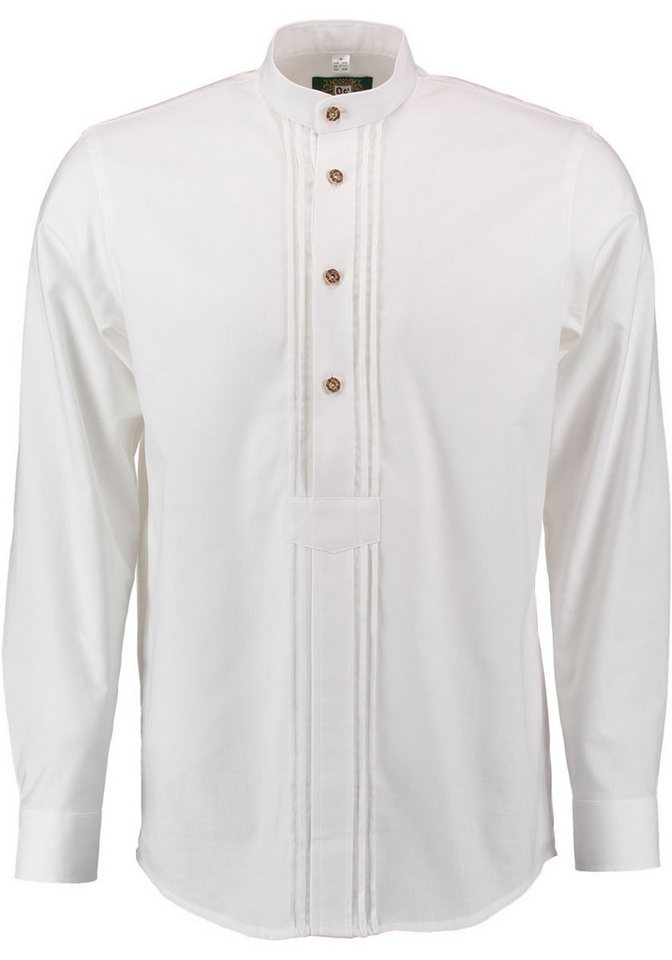 OS Trachten Trachtenhemd Phexe Herren Langarmhemd mit 2x2 Biesen, Schlupfform von OS Trachten