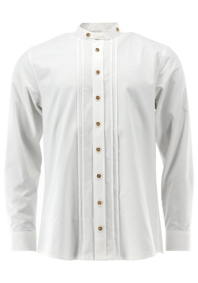 OS Trachten Trachtenhemd Plaioq Herren Langarmhemd mit 2x2 Biesen von OS Trachten