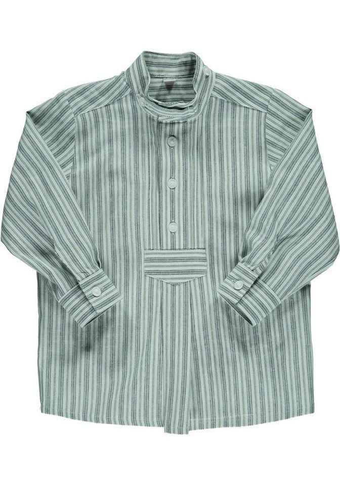 OS-Trachten Trachtenhemd Stere Jungen Langarmhemd mit Riegel unter der Knopfleiste, Schlupfform von OS-Trachten