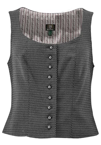 OS Trachten Trachtenmieder Tailliert Selora, Größe:40, Farbe:mittelgrau von OS Trachten