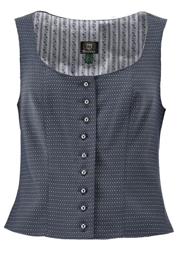 OS Trachten Trachtenmieder Tailliert Selora, Größe:50, Farbe:mittelblau von OS Trachten