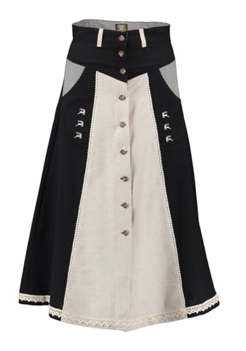 OS Trachten Trachtenrock mit 2 Seitentaschen Vitis, Größe:36, Farbe:Natur von OS Trachten