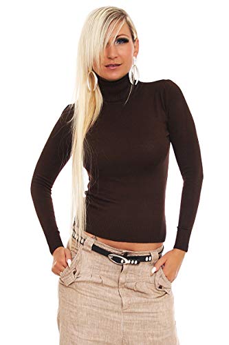 10951 OSAB-FashionDamen Feinstrick-Pullover Rollkragen Pullover Strickpullover Bodycon von OSAB-Fashion