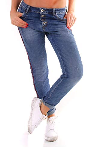 OSAB-Fashion 10370 Damen Jeans Röhre Hose Boyfriend von OSAB-Fashion