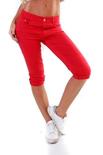 OSAB-Fashion 11036 Damen Caprihose Capri Hose Sommer Pants 3/4Hose Slimfit auch Übergrößen von OSAB-Fashion