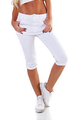 OSAB-Fashion 11036 Damen Caprihose Capri Hose Sommer Pants 3/4Hose Slimfit auch Übergrößen von OSAB-Fashion