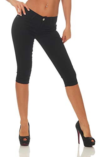 OSAB-Fashion 310760 Damen Caprihose Slimline Capri Hose Sommer Pants Slim-Fit Übergrößen von OSAB-Fashion