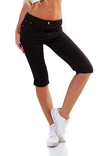 OSAB-Fashion 311036 Damen Caprihose Capri Hose Sommer Pants 3/4Hose Slimfit auch Übergrößen von OSAB-Fashion