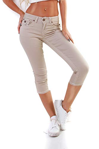 OSAB-Fashion 4951 Damen Jeans Hose Capri-Style 7/8-Länge Skinny Slimfit Low-Waist von OSAB-Fashion