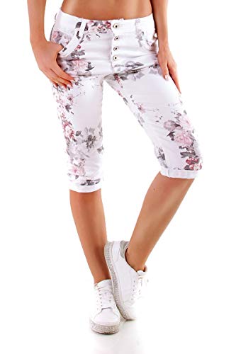 OSAB-Fashion 5439 Damen Chino Hose Baggy Skinny Blumen Knopfleiste OSAB-Fashion 5439 Damen Chino Hose Baggy Skinny Blumen Knopfleiste von OSAB-Fashion