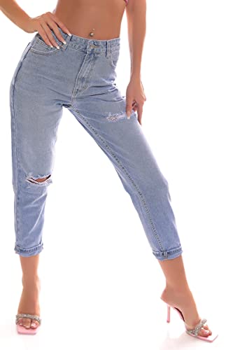 OSAB 14428 Damen Jeans Hose Destroyed Distressed Regular fit Damenjeans von OSAB