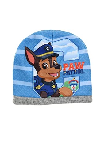 OSAB 44008 Kinder Baby Beanie Mütze PAW Patrol Rescue Team Chase Babymütze (2-grau, 52cm) von OSAB